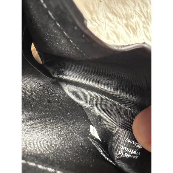 Kate Spade Disney Wallet Womens Black Minnie Mouse Bifold Zip Card Case Small - Picture 7 of 14